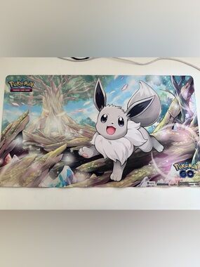 Pokemon Eevee Playmat – White, Gray, Pink, Green, Blue